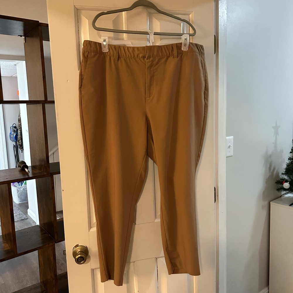 Torrid Tan Straight Leg Pants with Relaxed Fit